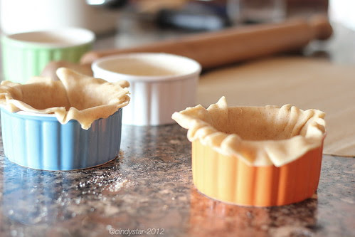 making mini pot pies