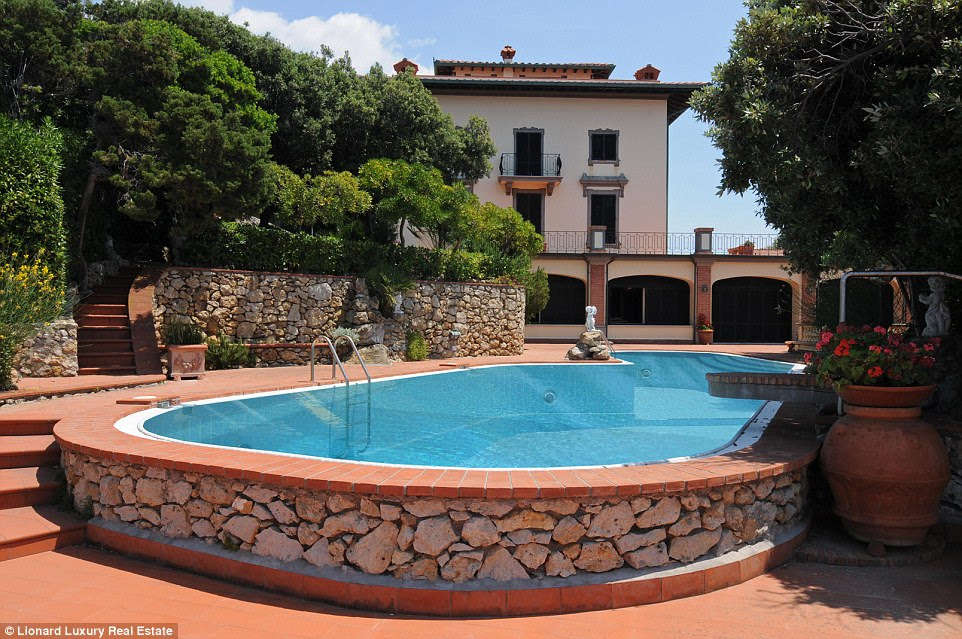 The sweet life could be yours for more than £7million at the former residence of famous Italian actor Alberto Sordi
