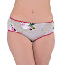 Clovia Women's Cotton Mid Waist Floral Print Hipster Panty with Mesh
Inserts