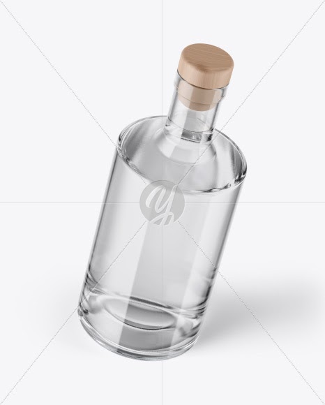 Download Frosted Glass Gin Bottle Mockup Glass Bottle Mockup In Bottle Mockups On Yellow Images Object Yellowimages Mockups