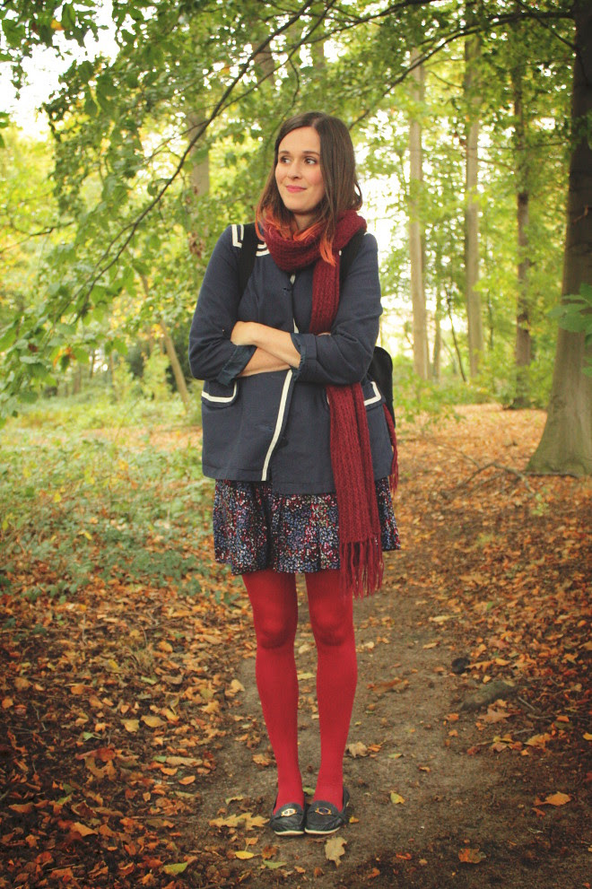 Forest Stroll and Red Tights - THE STYLING DUTCHMAN.