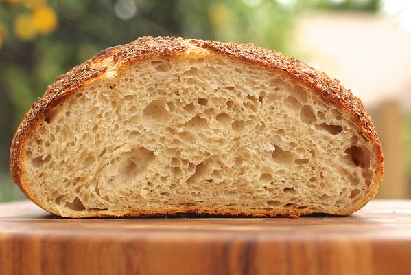 Bran-Encrusted Levain Bread | Karen's Kitchen Stories