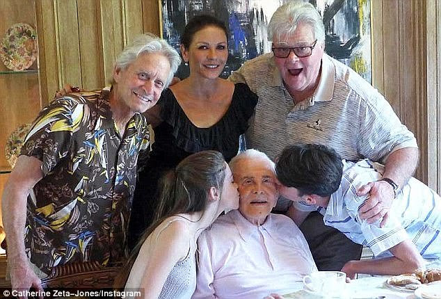 Milestone: Last year, when the star turned 100, his relatives also flooded social media with snapshots of themselves celebrating with the star