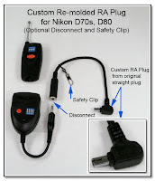 CP1059: Custom Re-molded RA (UP) Plug for Nikon D70s, D80