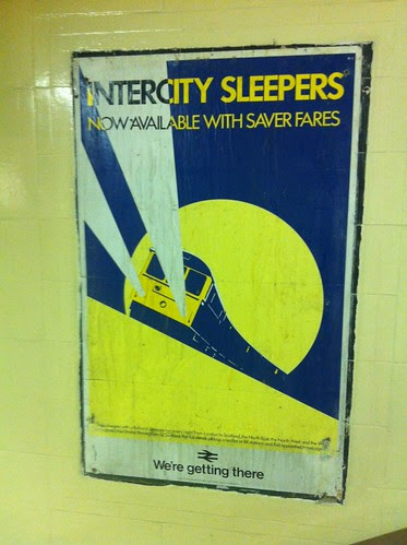 Old poster found at Richmond Station - sleepers by Simon Hickman