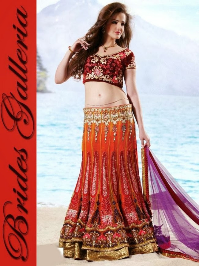 Indian-Bridal-Wedding-Lehangas-Velvet-Embroidered-Blouse-Fish-Cut-Lehenga-by-Brides-Galleria-1 Indian-Bridal-Wedding-Lehangas-Velvet-Embroidered-Blouse-Fish-Cut-Lehenga-by-Brides-Galleria-1