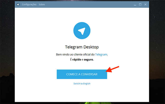 Acessando a tela de configuração de uma conta do Telegram no PC (Foto: Reprodução/Marvin Costa)