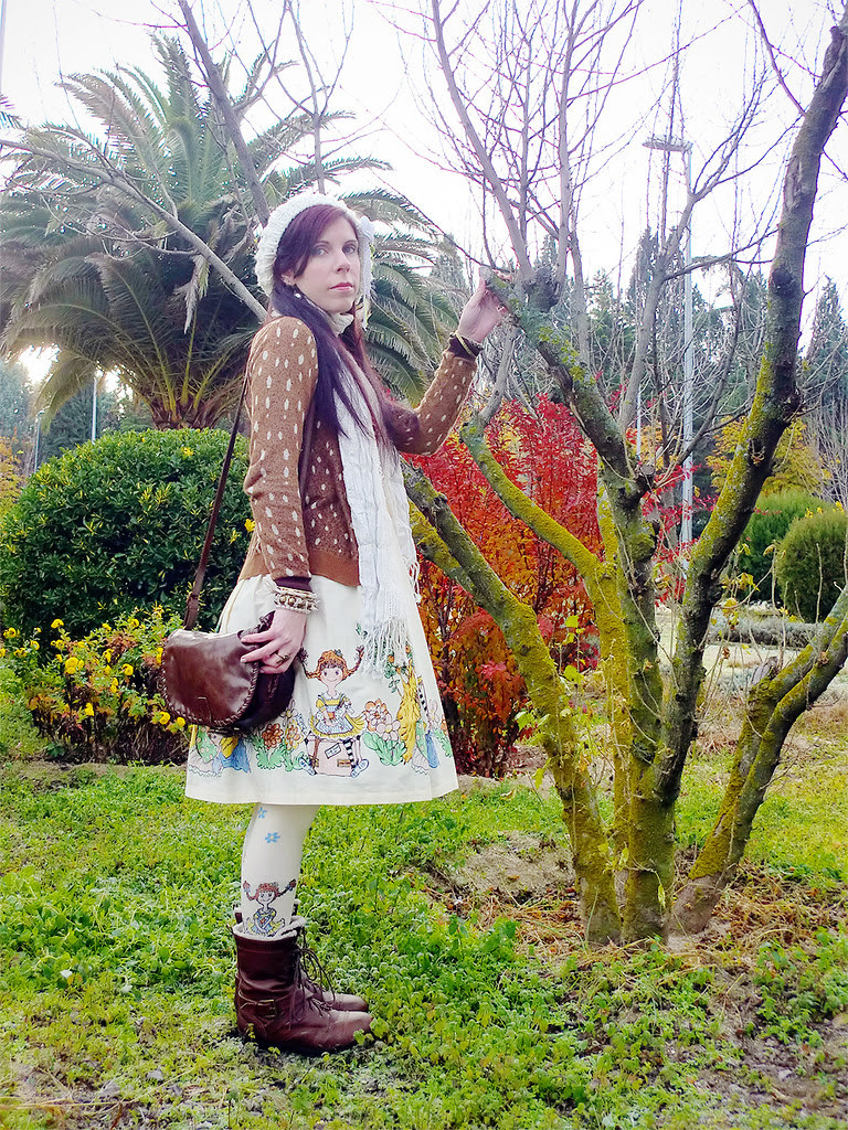 Otome Kei: Emily Temple cute Pippi JSK & Socks and Syrup Bambi Cardigan