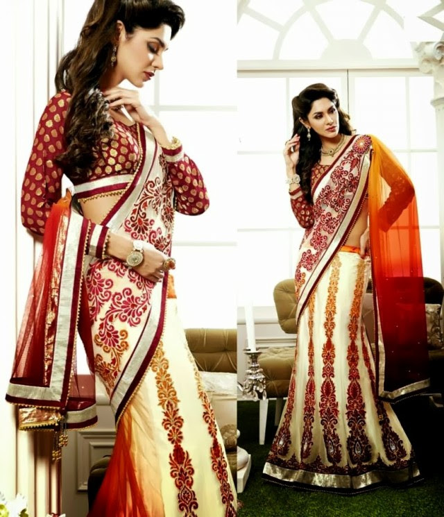 Bridal-Wedding-Rich-Heavy-Embroidered-Sarees-Designs-Lehanga-Style-Fancy-Sari-New-Fashion-5 Bridal-Wedding-Rich-Heavy-Embroidered-Sarees-Designs-Lehanga-Style-Fancy-Sari-New-Fashion-5