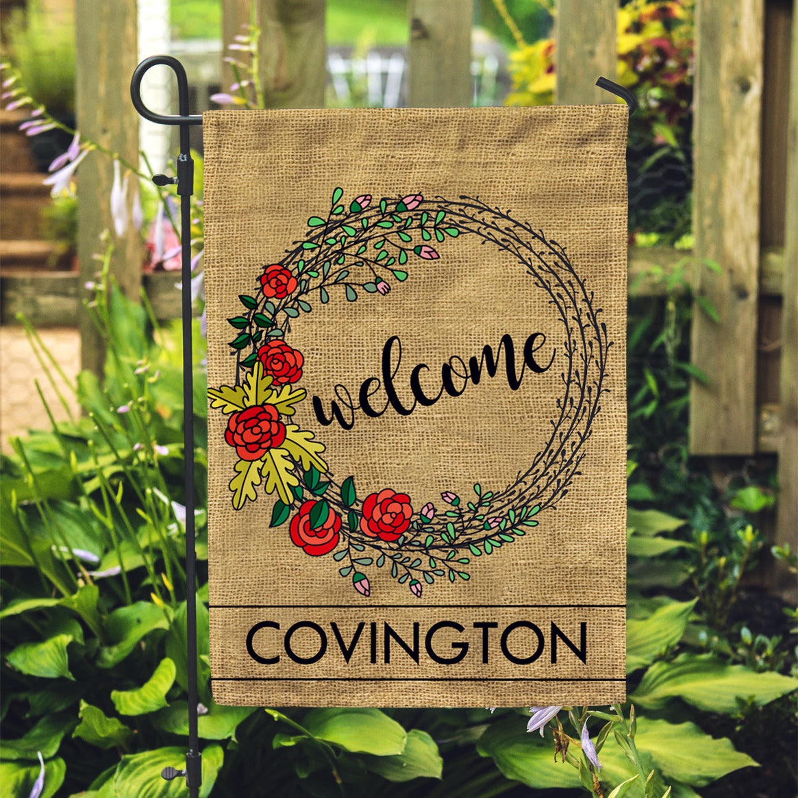 personalized garden flags