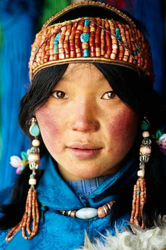 014 Tibetan coral headdress