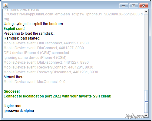 Cách Hack Active iPhone 4 bị dính iCloud - 8186