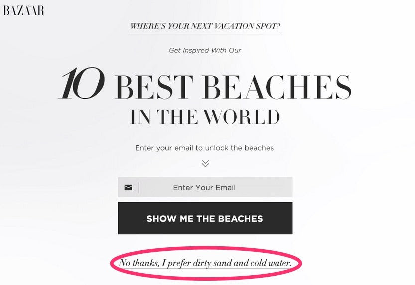 Cruel opt-out