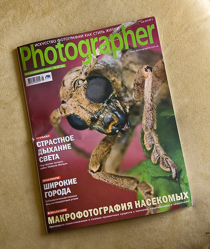 longhorn beetle image on the front cover of Photographer Magazine, Ukrainian ...IMG_5501 copy