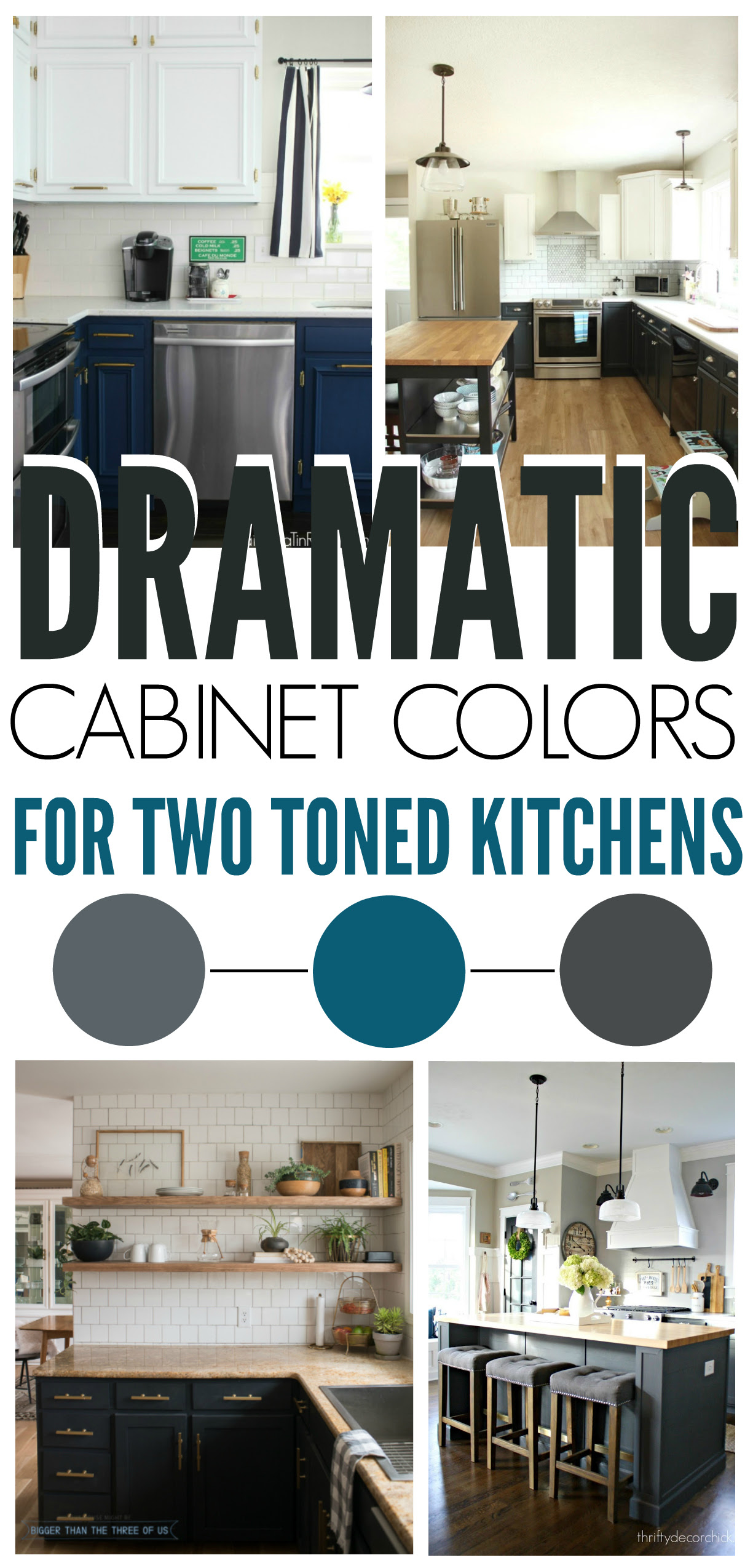 Home Architec Ideas Two Toned Kitchen Cabinet Color Ideas