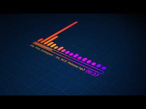 Simple Audio Spectrum Music Visualizer Template Music