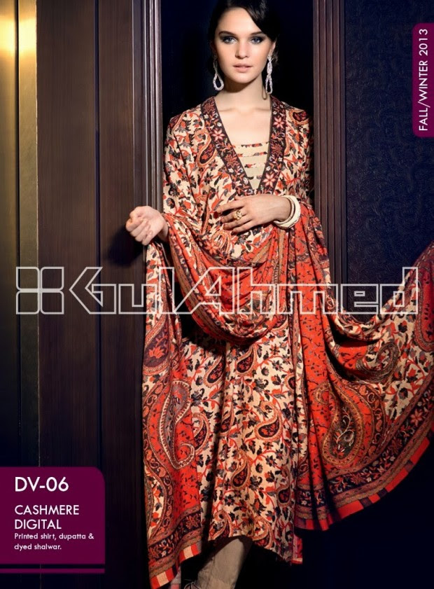 Beautiful-Cute-Girls-New-Fashion-Dress-Design-by-Gul-Ahmed-Fall-Winter-Collection-2014-5 Beautiful-Cute-Girls-New-Fashion-Dress-Design-by-Gul-Ahmed-Fall-Winter-Collection-2013-14-5