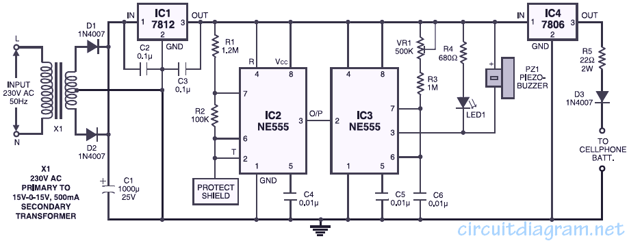 D Rudiant: Circuit Diagram For Mobile Phone Charger