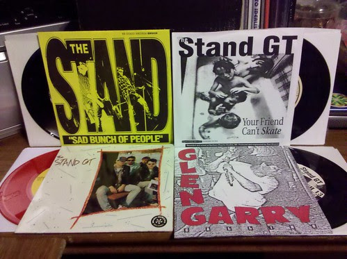 4 more Stand GT 7"s - Sad Bunch, Split w/ Beautiful, Split w/ Potbelly, Glengary Comp. More thanks to @chrispager