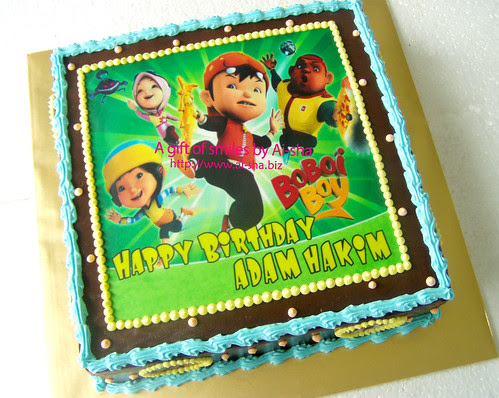 Birthday Cake Edible Image Boboiboy