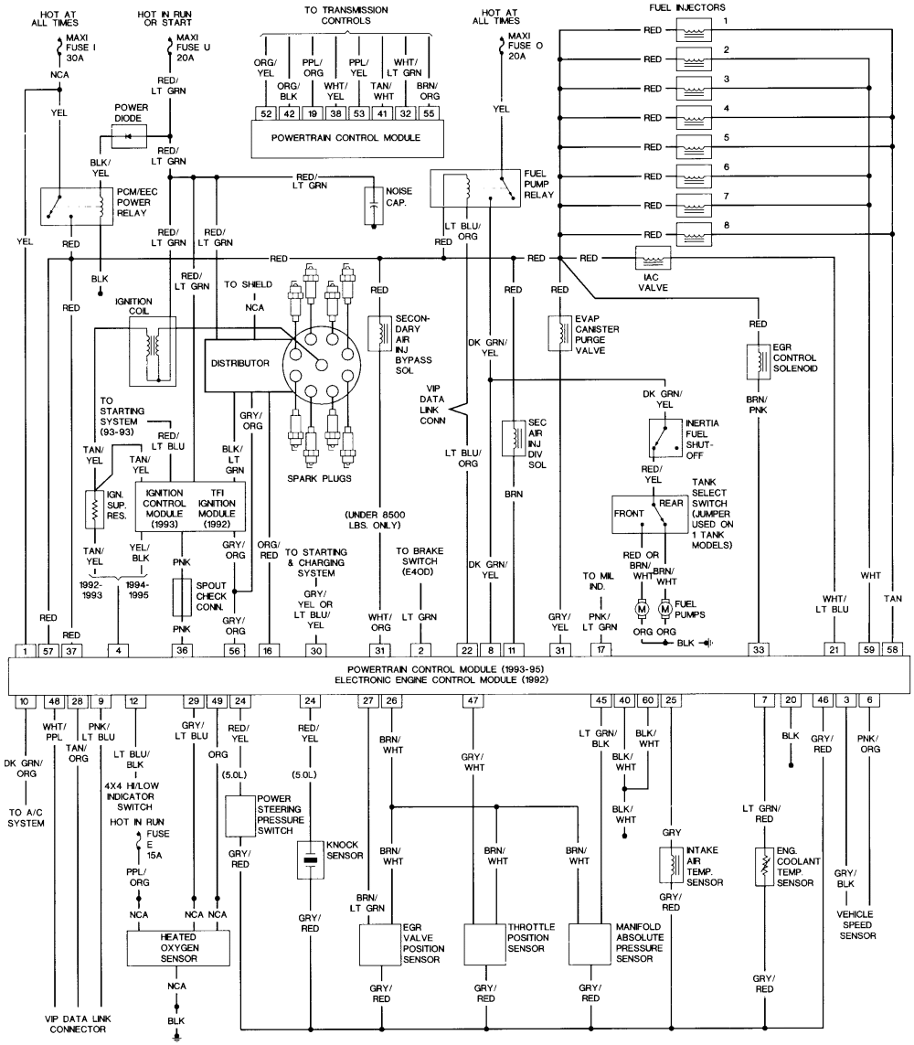 1992 Ford F150 Alternator Wiring Diagram - Battery Wiring Diagram 1992