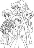 Coloring page for Sailor Moon lovers to print out and paint or color with crayons.