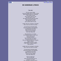 Goodies Fan Dive Ed Sheeran Lyrics
