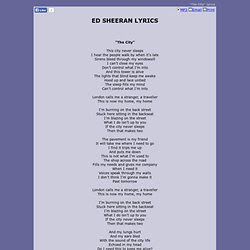 Goodies Fan Dive Ed Sheeran Lyrics