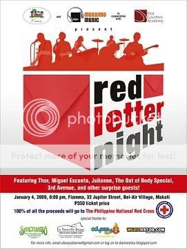Red Letter Night - A Benefit Concert for the Philippine National Red Cross