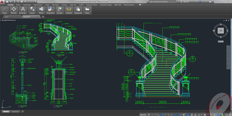20+ New For Spiral Staircase Drawing Autocad