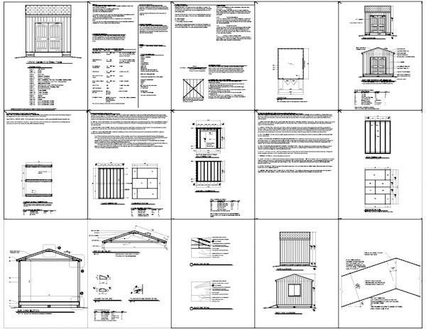 shed 12x10 plans build pdf 8x6 8x8 blueprints storage diy 12x12 cost 10x12 8x10 10x10 fc2
