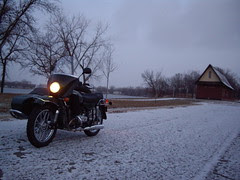 commuting on the ural in the snow 2009-12-04