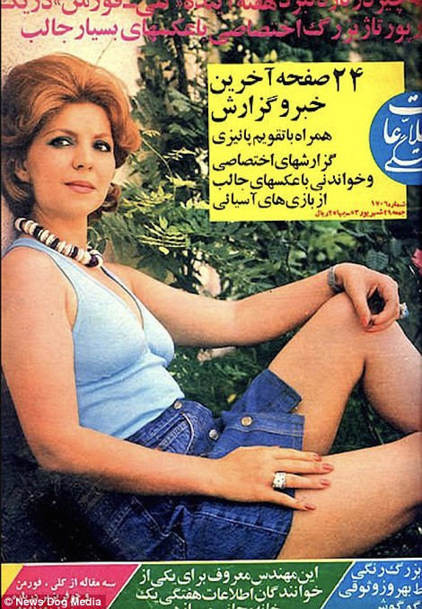 Photos taken in Iran before the 1979 Islamic Revolution, which saw the ousting of King Shah Mohammad Reza Pahlavi, show what the vibrant Iranian life was like in the 60s and 70s. Pictured above is Persian actress Forouzan in 1974