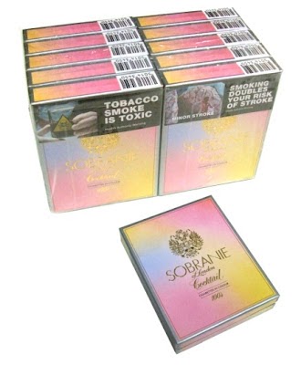 Sobranie Cigarettes Online: SOBRANIE COCKTAIL Colored Cigarettes 200s