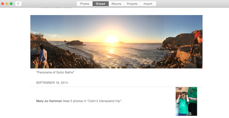 How to add and organize photos for osx yosemite