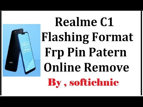 Realme c1 flash file & flashing format pin patren frp etc solve by softichnic