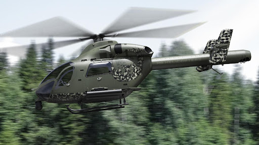 3D MD 969 Twin Attack Helicopter Rigged | 3D Molier International