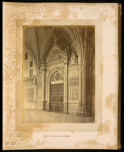 Claustro de la Catedral en el siglo XIX. Foto Jean Laurent. Biblioteca Nacional de Brasil