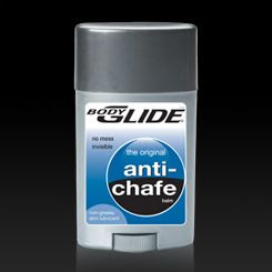 Body glide. Bless you. Seriously an amazingly simple product that really works. Prevents against chafing from shorts or sports bras. And, as a bonus, ladies you can use it to prevent blisters from strappy sandals and heels. #FTW