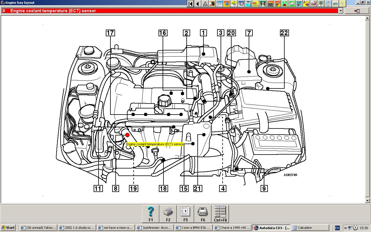 2003 Volvo V40 Engine Diagram / 2003 Volvo V40 Serpentine Belt Routing