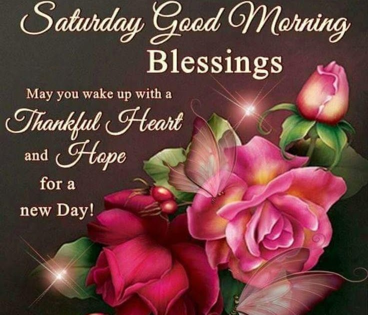 20+ New For Good Morning Saturday Blessings Images - Poppy Bardon |  Blessings Pictures