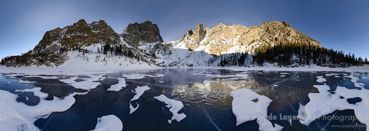 In the middle - 360 degrees Emerald Lake panorama In the middle - 360 degrees Emerald Lake panorama