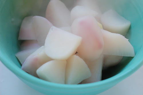 Boiled turnips by Eve Fox, Garden of Eating blog, copyright 2012