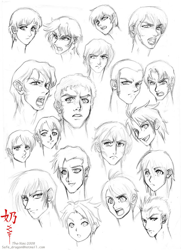 Featured image of post How To Draw Anime Face Male Step By Step : This tutorial is to teach you how to draw male manga / anime eyes (boys and men) as illustrated in this step by step lesson.