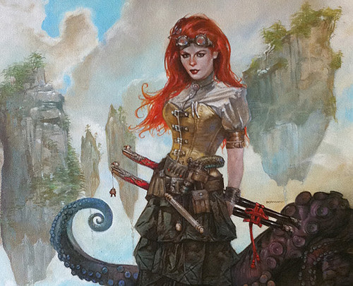 Steampunk Redheaded Girl by Dave Dorman