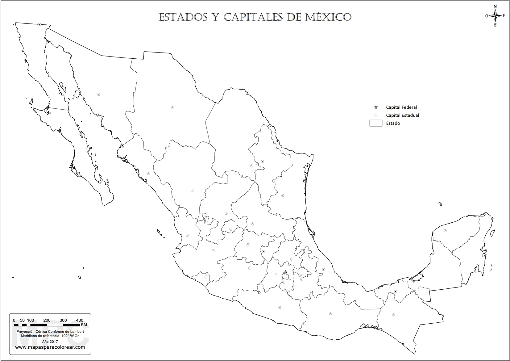25 Mejor Mapa De Estados Unidos Y Mexico Con Nombres