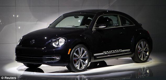The 2012 Volkswagen Beetle is seen at the U.S. Reveal of the redesigned model in New York, April 18, 2011