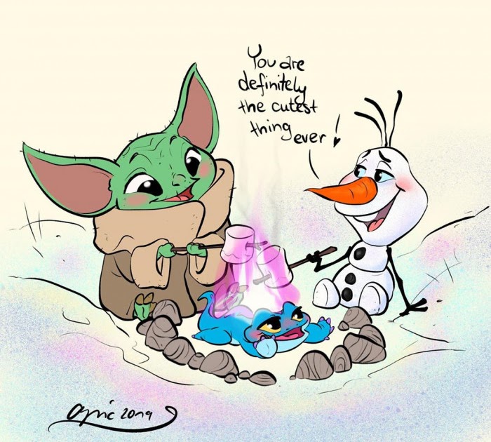 Cute Cartoon Drawings Of Baby Yoda Pic Syrop