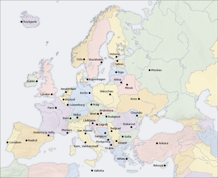 Featured image of post Leere Europakarte Europakarte Zum Ausmalen Die deutschen namen der europ ischen l nder kennenzulernen