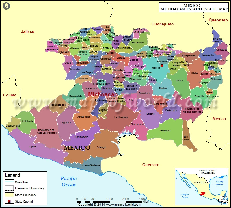 Michoacan Map AFP CV